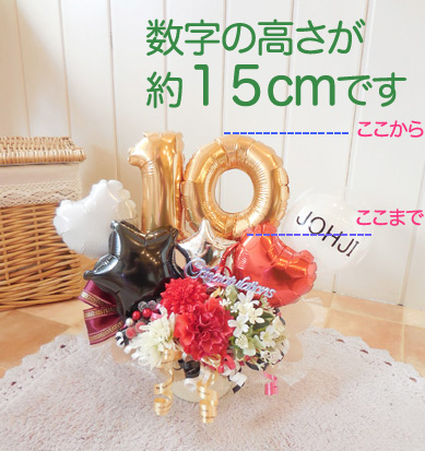 数字のバルーンってどんなのがありますか？