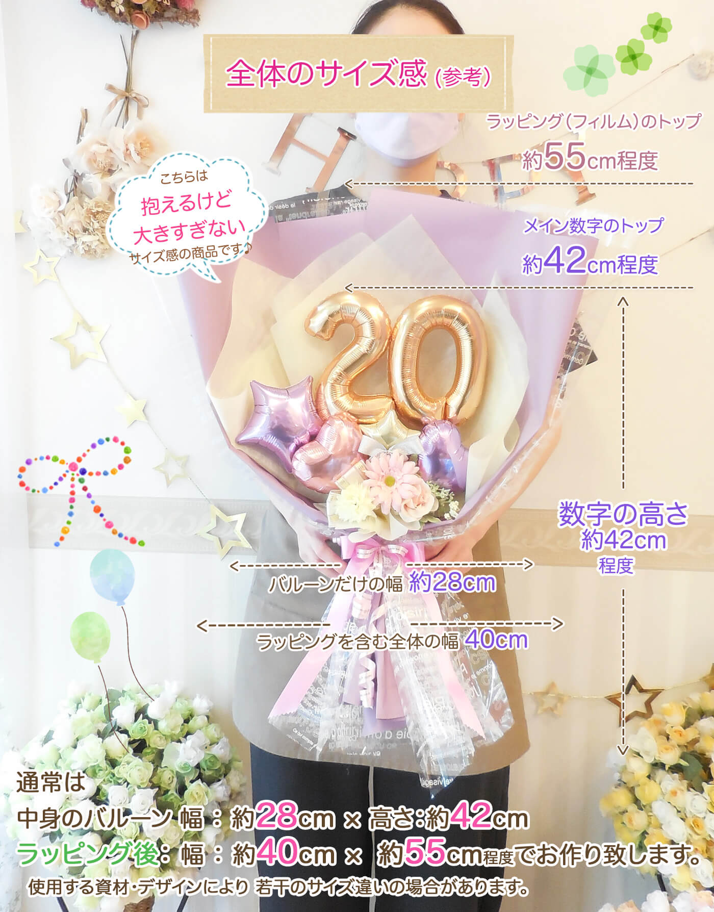 このセットのサイズ感をご案内PCのみ