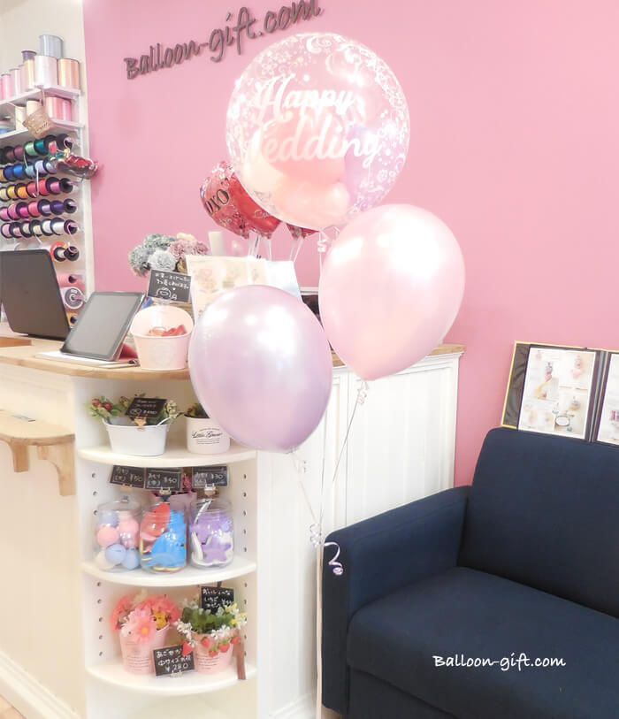 透明感あふれるハッピーウエディング・センターピース