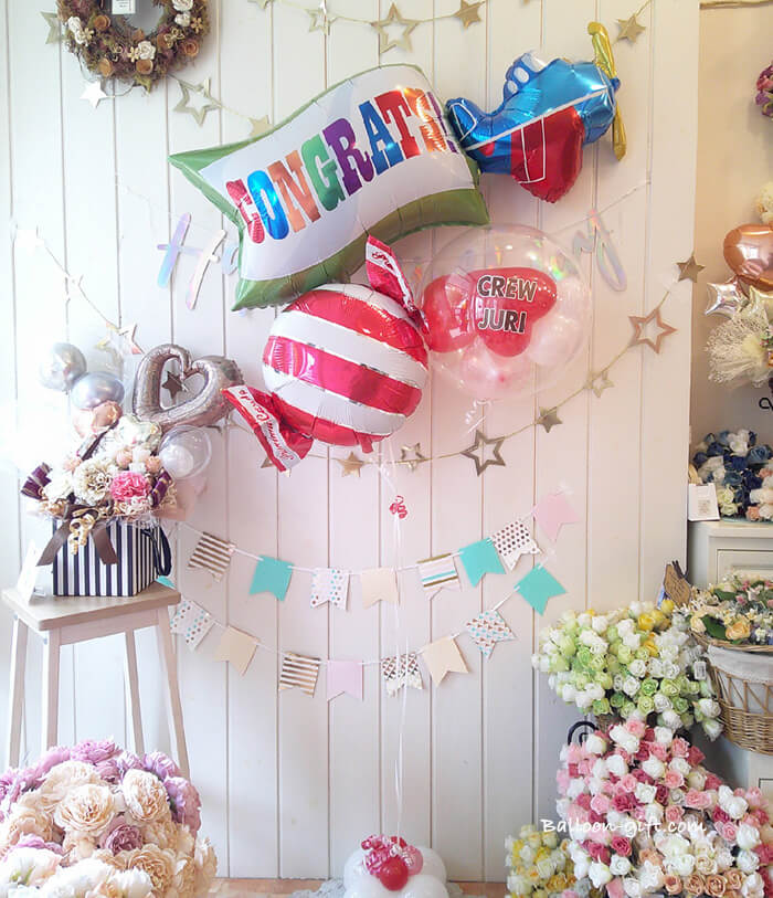 お祝いシーンにぴったりなコングラッツ・フライトセット