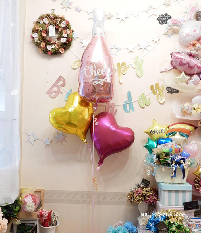 小ぶりで贈りやすいサイズ感のバルーンギフト