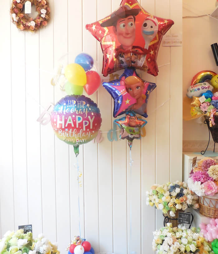 トイストーリー バズ ウッディ フォーキー バルーンセット