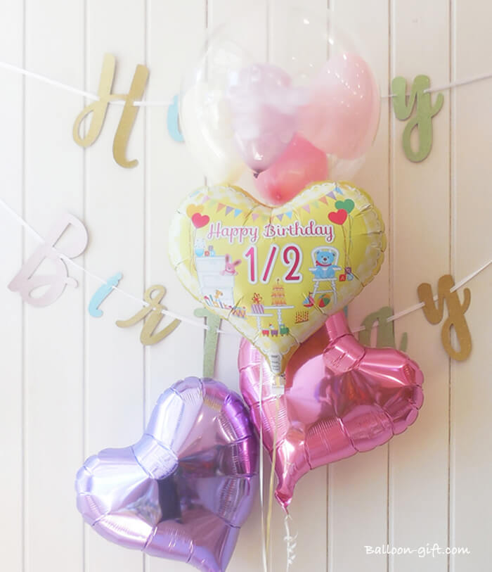 パステルカラーで統一された優しい雰囲気のアレンジ