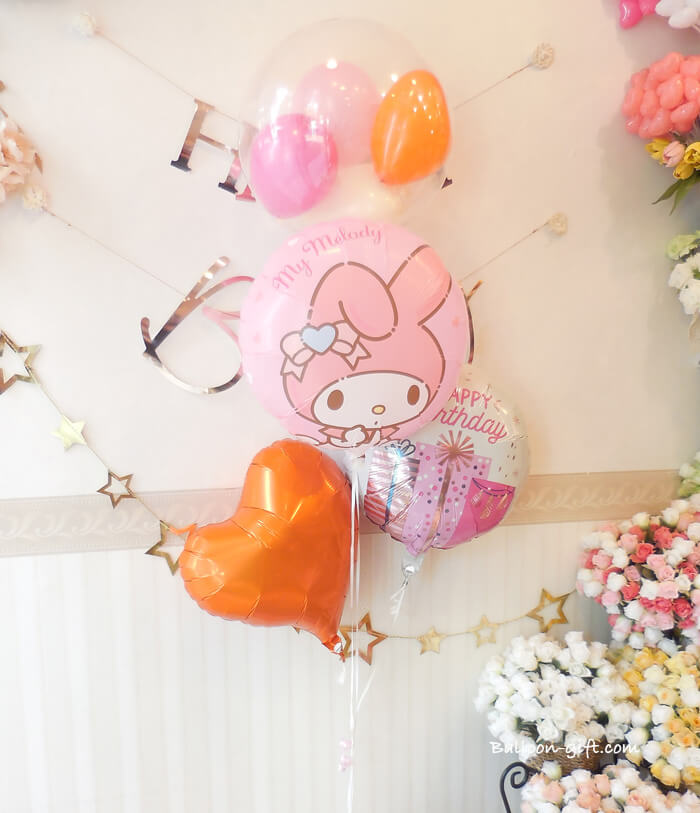 マイメロディわくわく4個セット｜バルーンギフト・ドット・コム