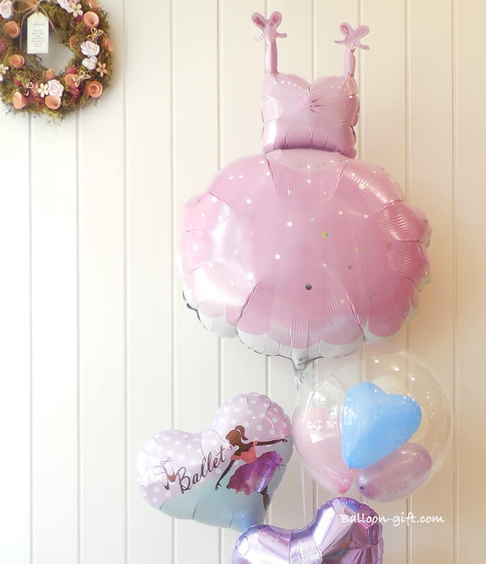 バレエ発表会にぴったりの上品で可愛いバルーンアレンジ