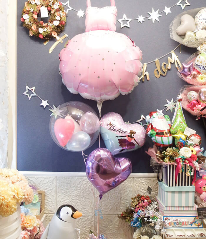 発表会の記念撮影にも映えるバレエバルーンセット