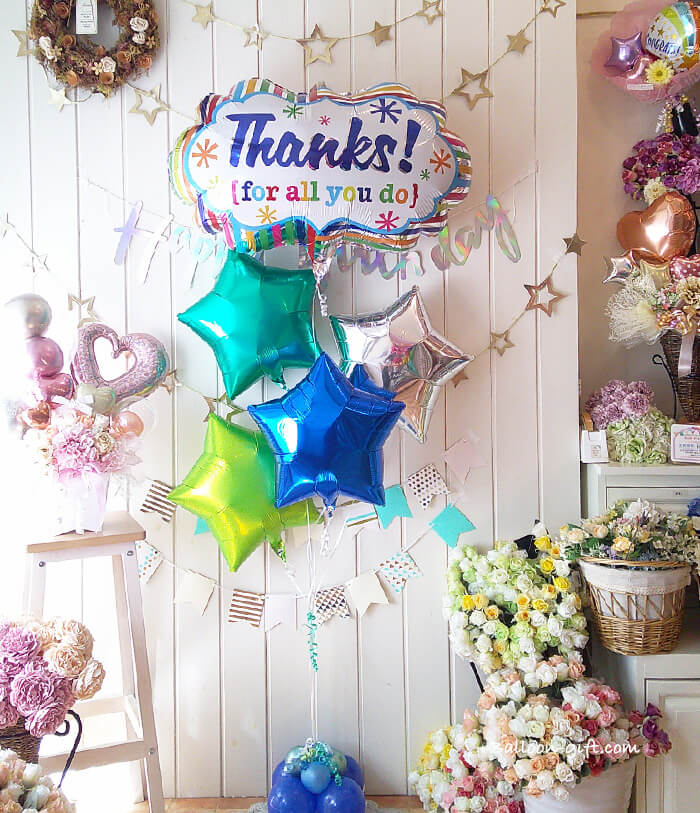 感謝の贈り物にぴったりの上品バルーンギフト