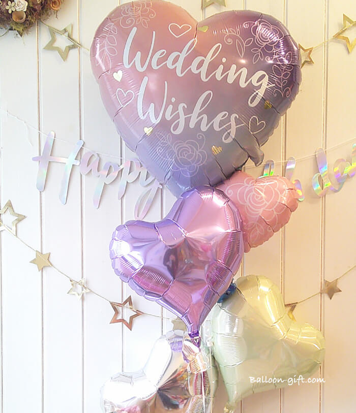 ウエディングにぴったりな上品なバルーンセット