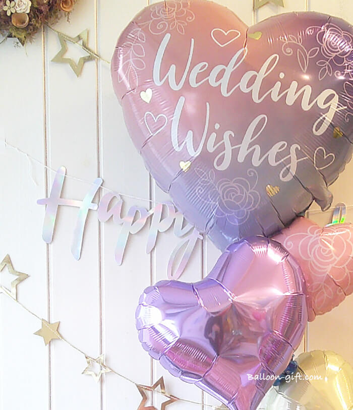 ロマンチックなウエディングバルーン